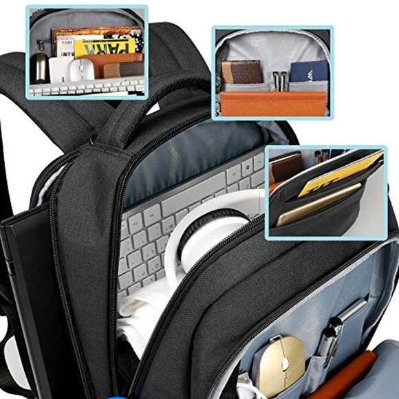 Tigernu Laptop Backpack, Business Anti Theft Slim Durable w/ USB Charging Port - Picture 3 of 8